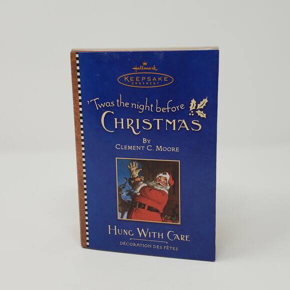 2001 Hallmark 'Twas The Night Before Christmas Hung with Care Stocking Ornament - Picture 1 of 10